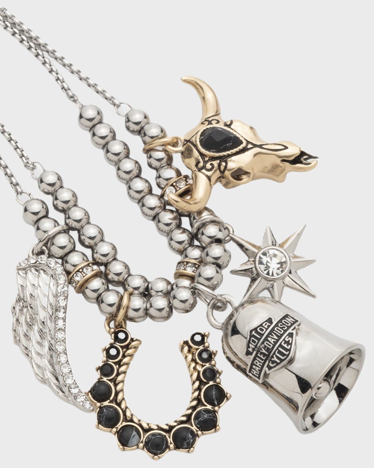 Image #2 - Lainey Wilson X Harley Davidson Women's Charm Bracelet, Silver, hi-res