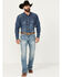 Image #1 - Cody James Men's Bandera Light Wash Slim Bootcut Stretch Denim Jeans, Light Wash, hi-res