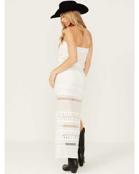 Image #4 - Revel Women's Strapless Maxi Dress, White, hi-res