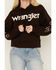 Image #3 - Wrangler Retro Women's Southwestern Sleeve Logo Hoodie, , hi-res