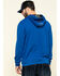 Image #2 - Hawx Men's Tech Logo Hooded Work Sweatshirt, Blue, hi-res