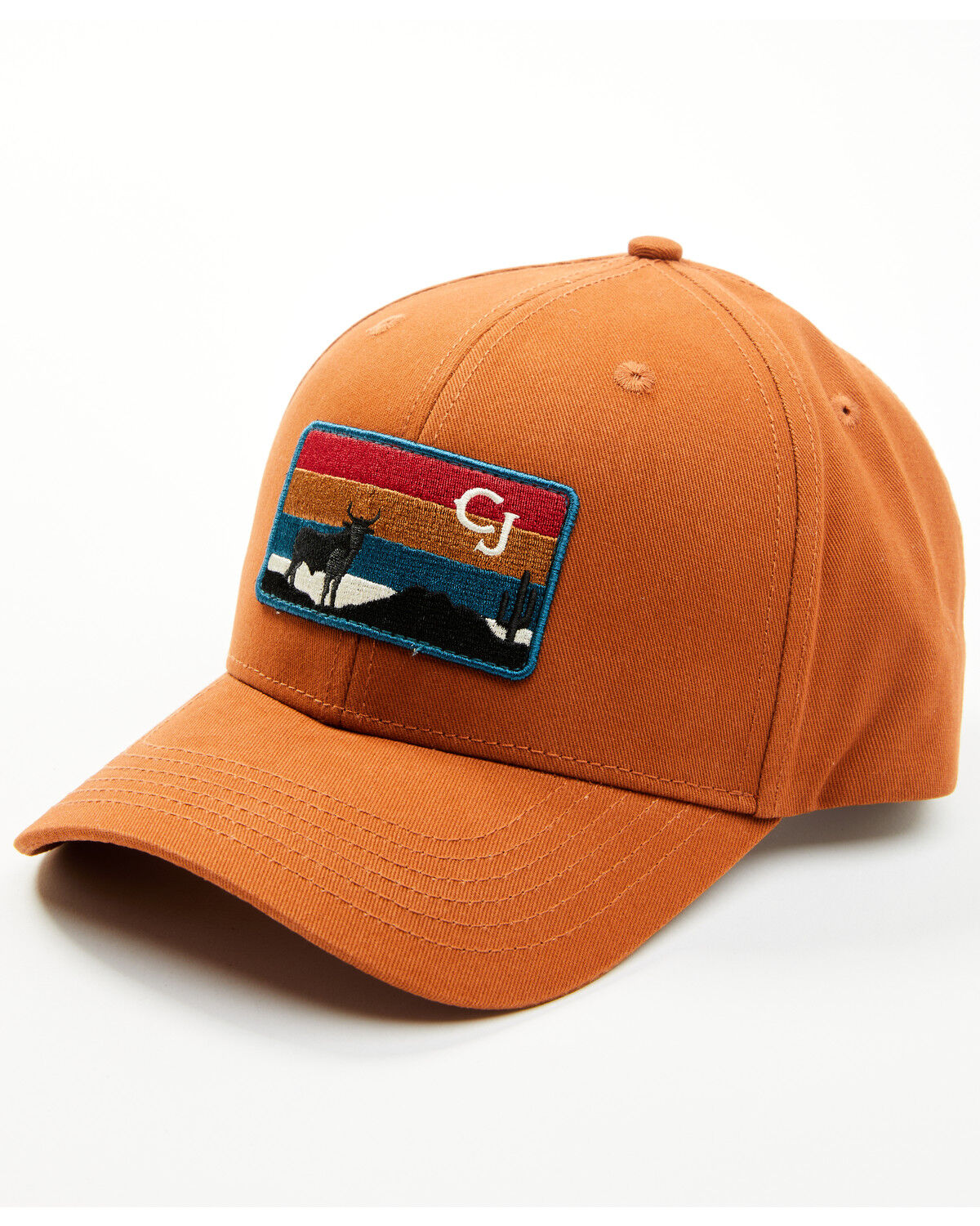 Image #1 - Cody James Men's Sunset Stripes Ball Cap, Brandy Brown, hi-res