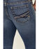 Cody James Men's Bronco Medium Wash Stackable Straight Stretch Jeans, Blue, hi-res