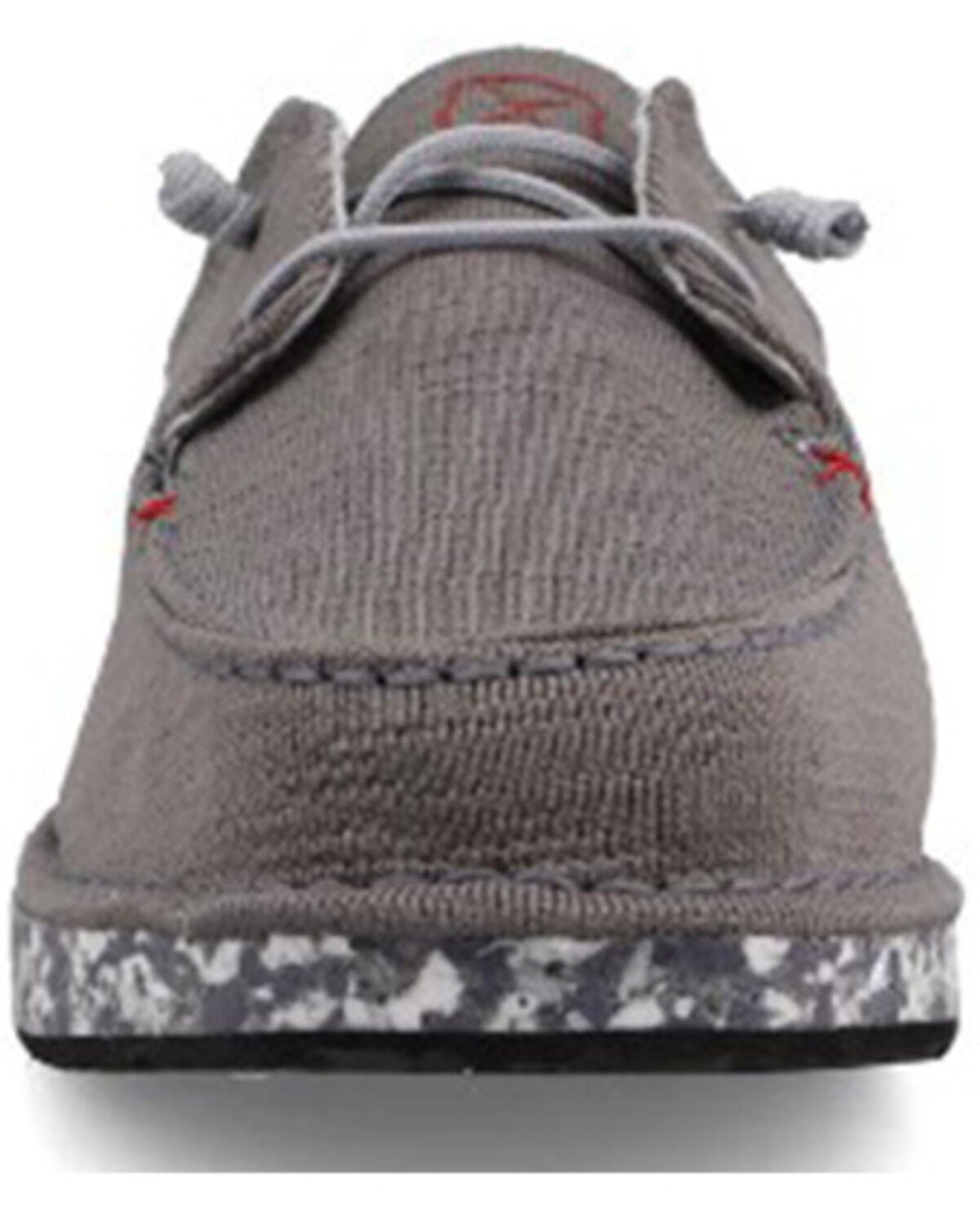 Image #4 - Twisted X Men's Circular Project&trade; Boat Shoes - Moc Toe, Grey, hi-res