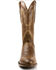 Image #4 - El Dorado Men's Embroidered Design Western Boots - Medium Toe , Chocolate, hi-res