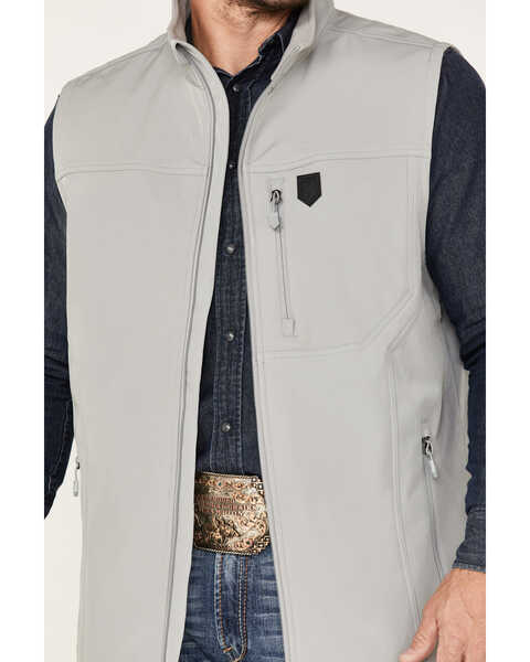 Image #3 - RANK 45® Men's Hadwick Softshell Vest - Big & Tall, Grey, hi-res