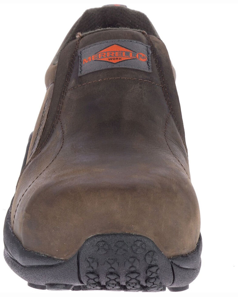 Merrell Men's Jungle Slip-On Work Shoes - Composite Toe, Dark Brown, hi-res