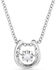 Image #2 - Montana Silversmiths Women's Dancing Birthstone Horseshoe Necklace - April, Silver, hi-res