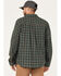 Image #4 - Brothers and Sons Men's Everyday Plaid Print Long Sleeve Button Down Western Flannel Shirt , Dark Green, hi-res