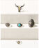 Image #1 - Shyanne Women's Cactus Rose Longhorn 5-Piece Ring Set , Silver, hi-res