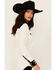 Image #2 - Panhandle Women's Retro Floral Embroidered Long Sleeve Snap Western Shirt, Cream, hi-res