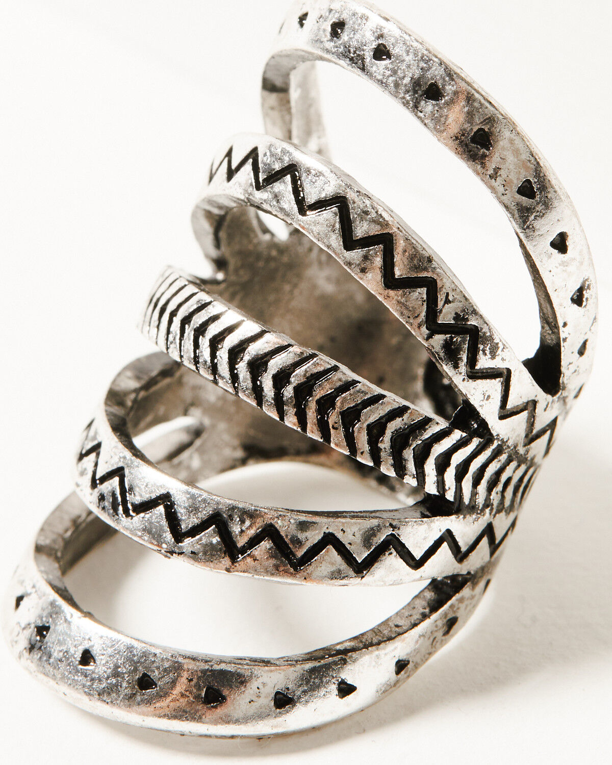 Image #3 - Shyanne Women's Bisbee Falls 5-Piece Ring Set, Silver, hi-res