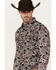 Cody James Men's Johnny Ringo Long Sleeve Snap Western Shirt, Red, hi-res