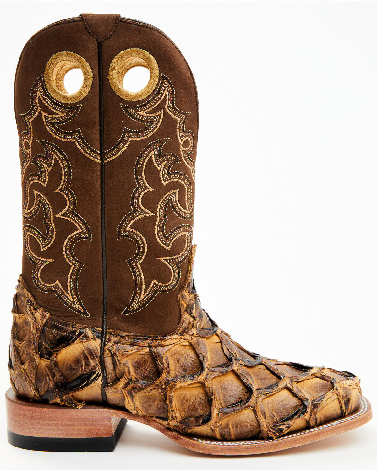 Image #2 - Cody James Men's Exotic Pirarucu Western Boots - Broad Square Toe, , hi-res