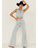 Image #2 - Show Me Your Mumu Women's Union Crop Top, Blue, hi-res