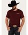 Image #1 - Pendleton Men's River Logo Short Sleeve Graphic T-Shirt, Maroon, hi-res