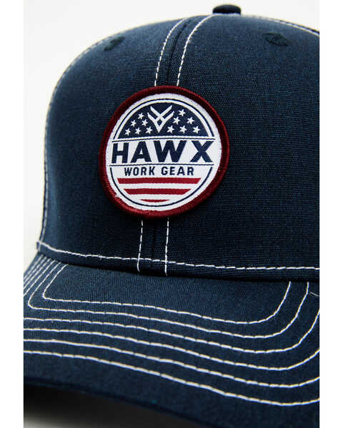 Image #2 - Hawx Men's Navy Stars & Stripes Circle Logo Patch Mesh-Back Ball Cap , Navy, hi-res