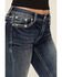 Image #4 - Grace In LA Women's Medium Wash Dream Catcher Embroidered Mid Rise Bootcut Stretch Denim Jeans, Medium Wash, hi-res