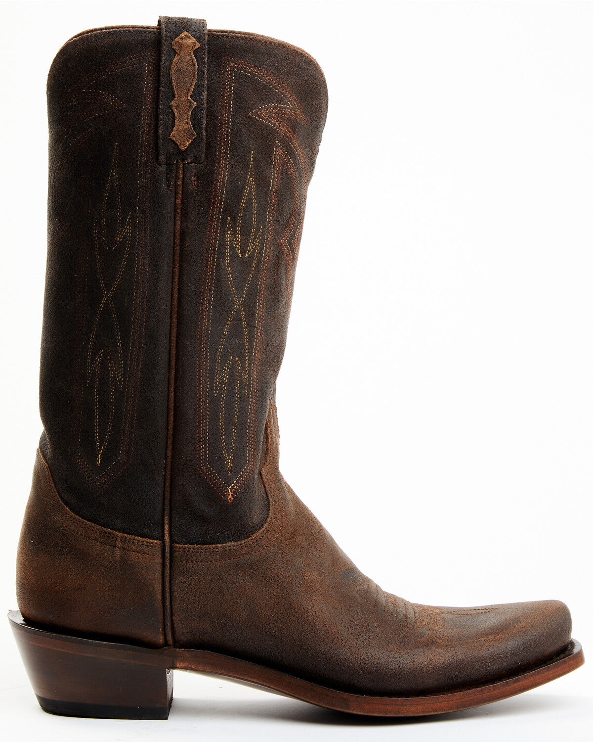Image #2 - Lucchese Men's Brazos Western Boots - Square Toe, Brown, hi-res