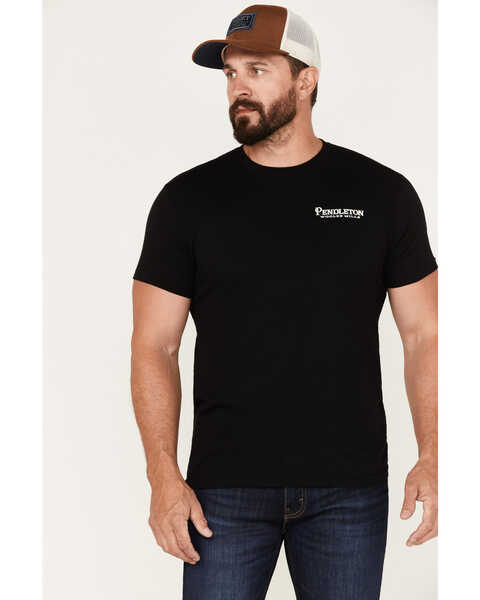 Pendleton Men's Mountain View Logo Graphic T-Shirt , Black, hi-res