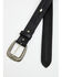 Image #2 - Cody James Men's Diamond Medallion Whipstitch Leather Belt, Black, hi-res