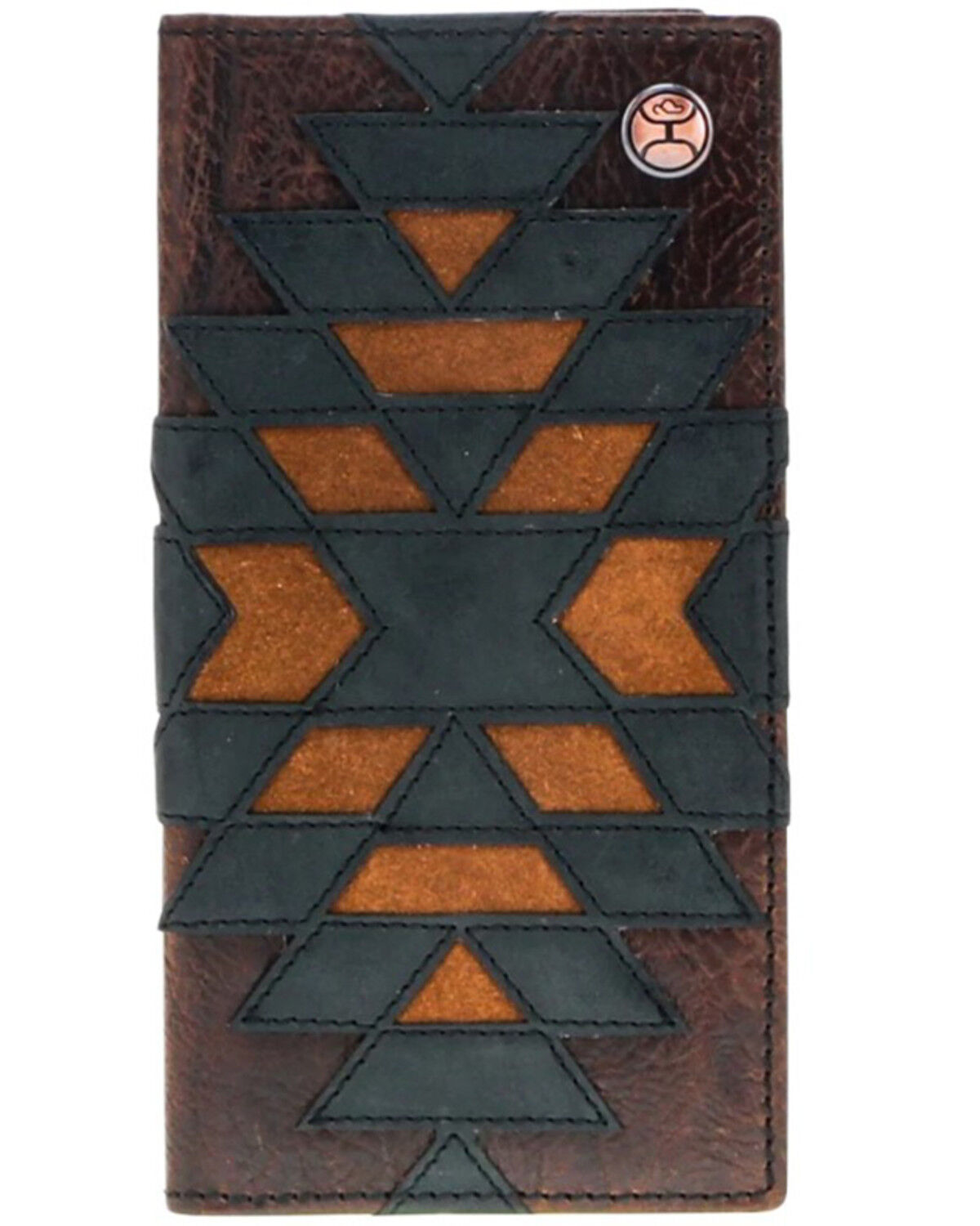 Image #1 - Hooey Men's Kai Patchwork Rodeo Wallet, Brown, hi-res