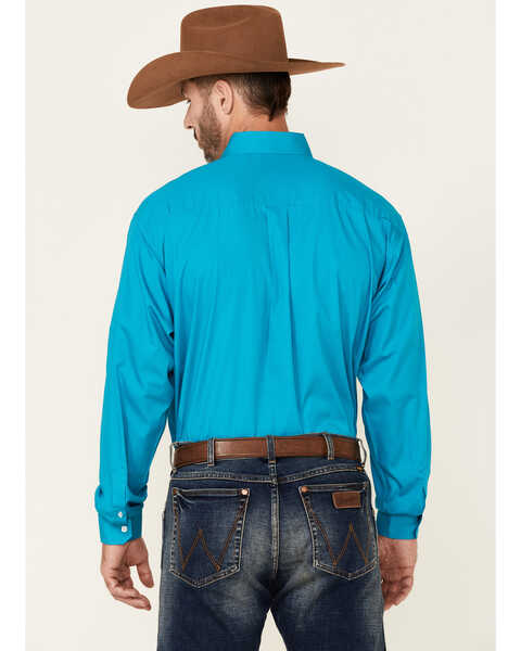 Image #4 - Cinch Long Sleeve Button Down Solid Teal Shirt - Big & Tall, Teal, hi-res