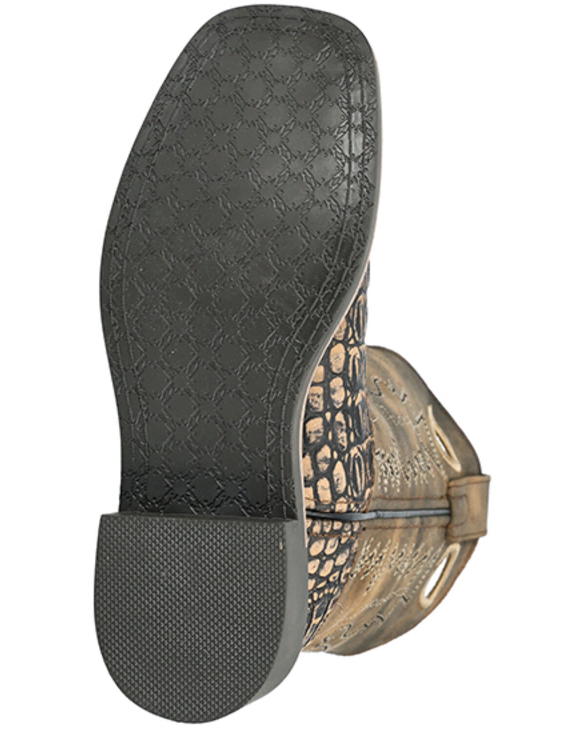 Image #7 - Smoky Mountain Boys' Gator Western Boots - Broad Square Toe, Black/brown, hi-res