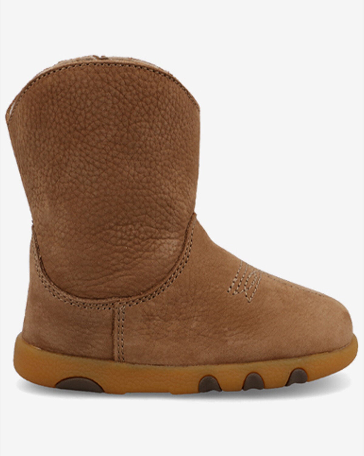 Image #2 - Twisted X Toddler Kid's Driving Moc Boots - Round Toe, Camel, hi-res
