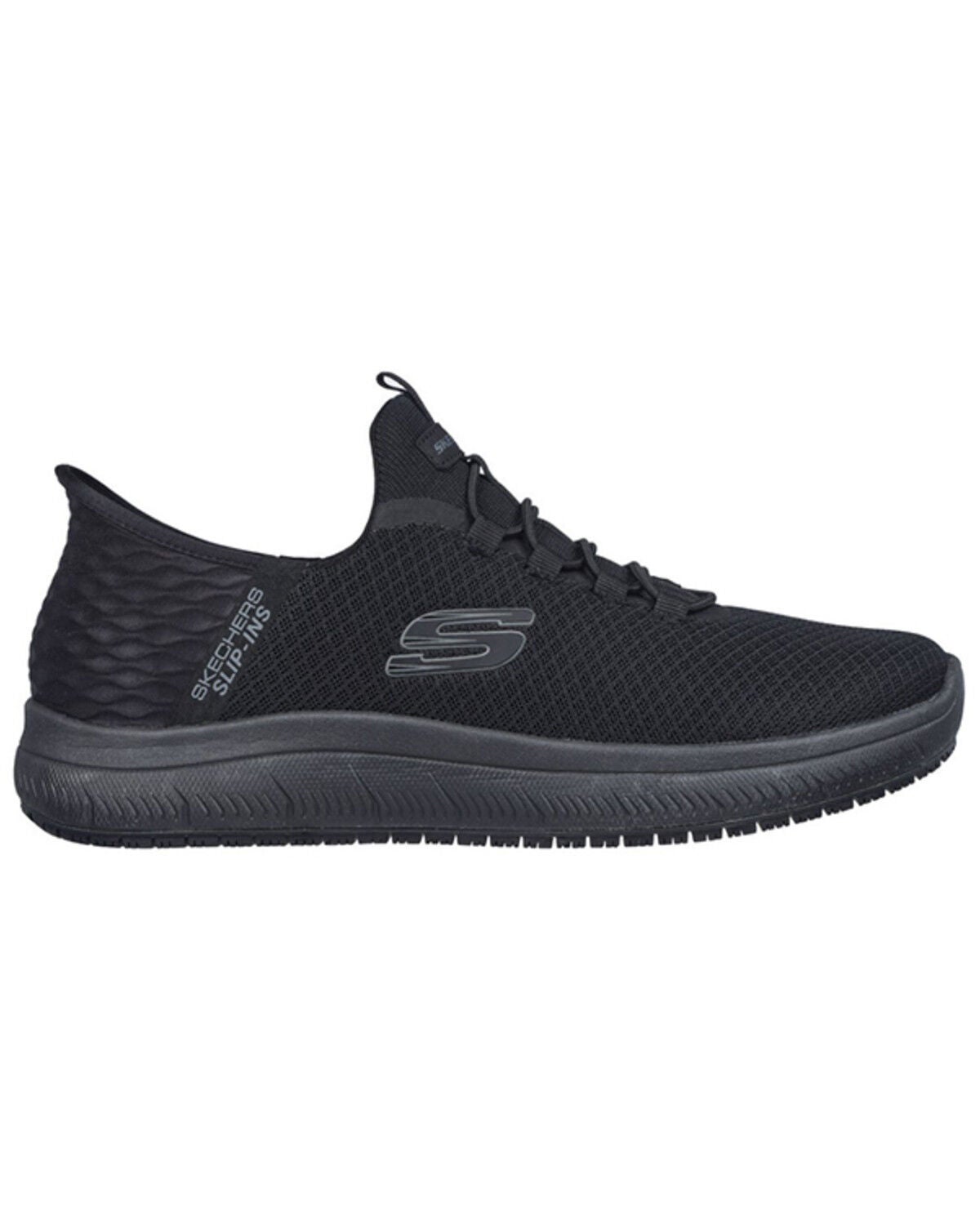 Skechers Men's Slip-Ins Summins Colsin Work Shoes - Round Toe, Black, hi-res