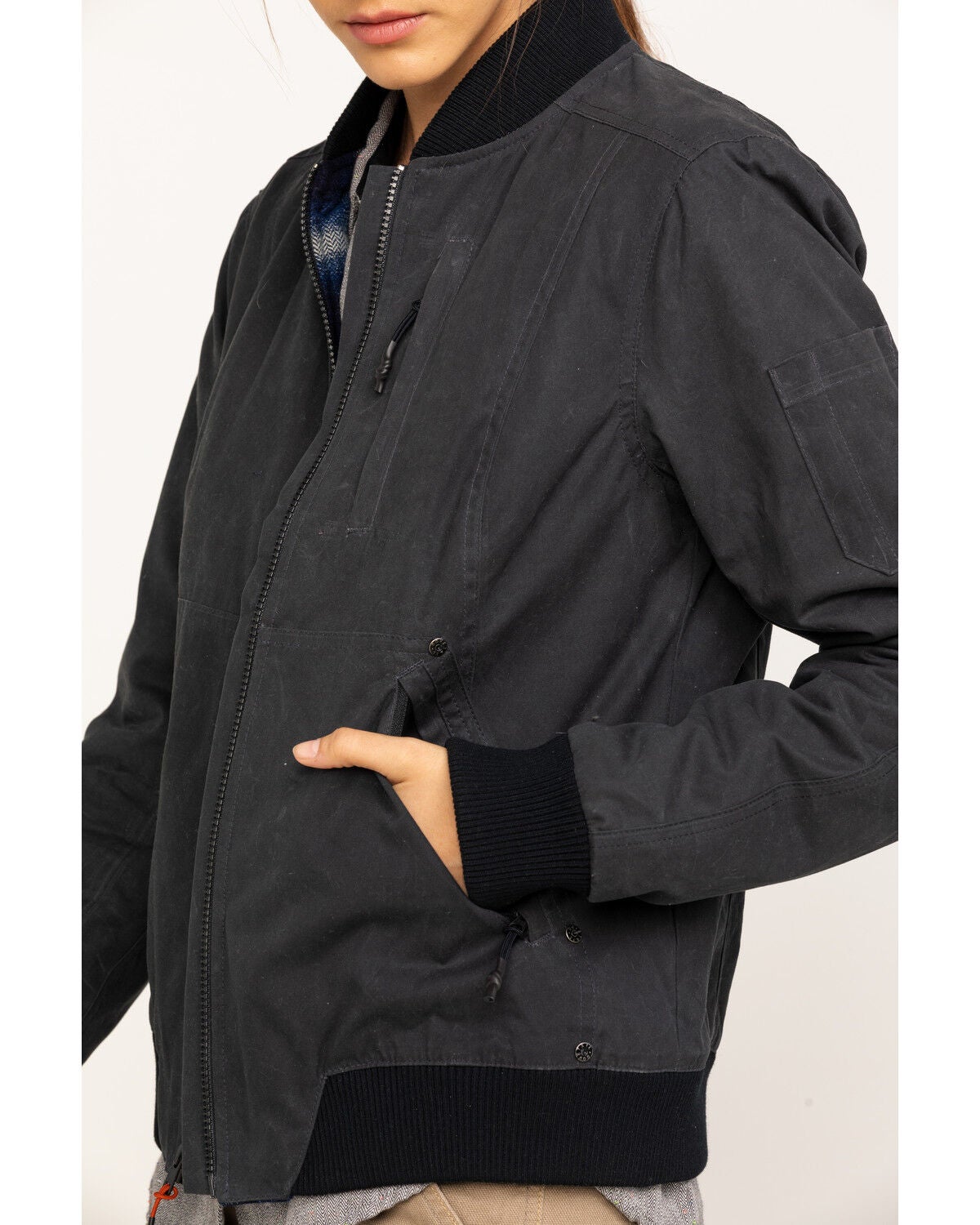 Image #4 - Dovetail Workwear Women's Evaleen Waxed Canvas Trucker Jacket , , hi-res