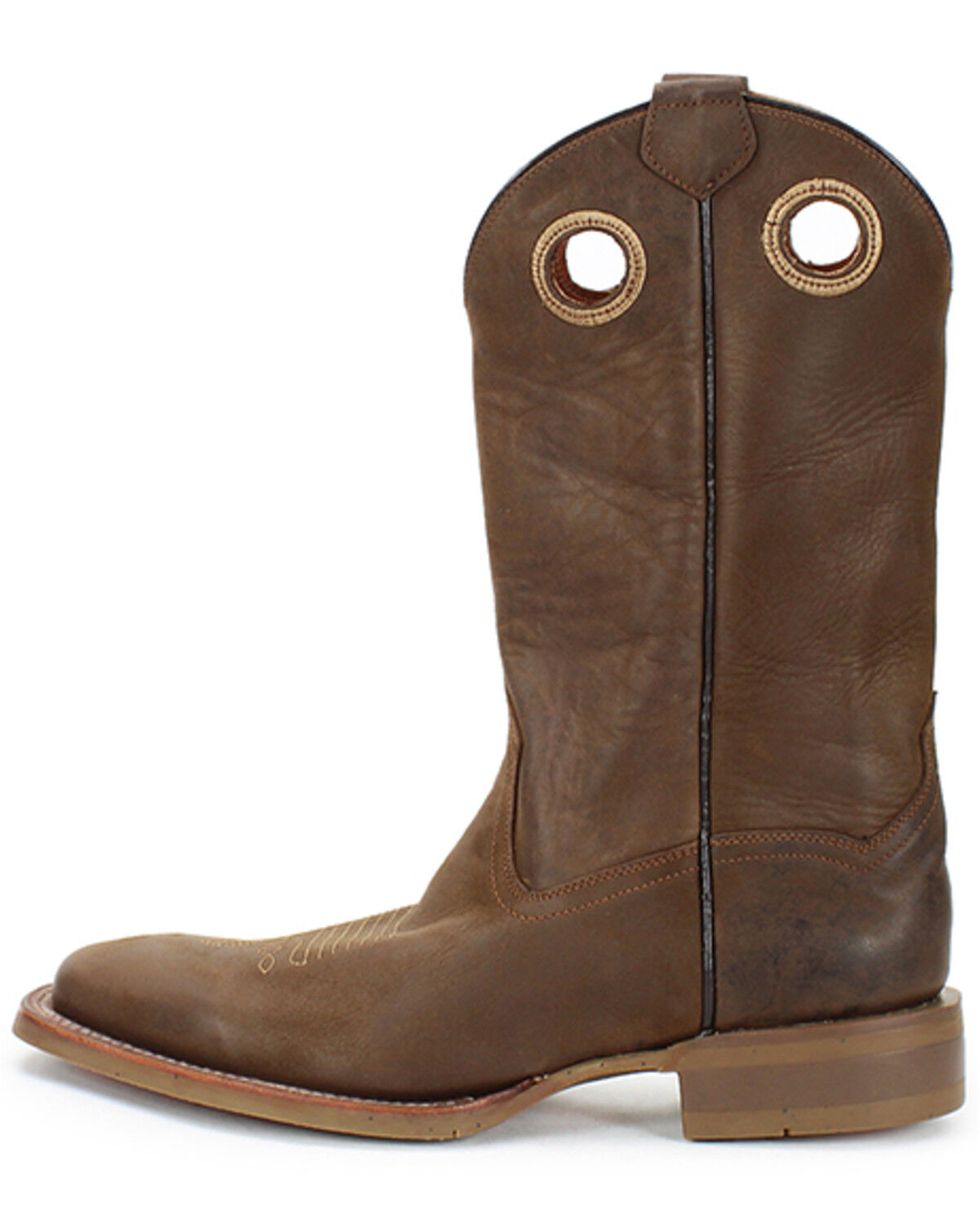 Image #3 - Roan by Bed Stu Men's Satire Western Boots - Broad Square Toe, Tan, hi-res