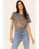 Bandit Brand Women's On The Trail Graphic Short Sleeve Tee , Charcoal, hi-res