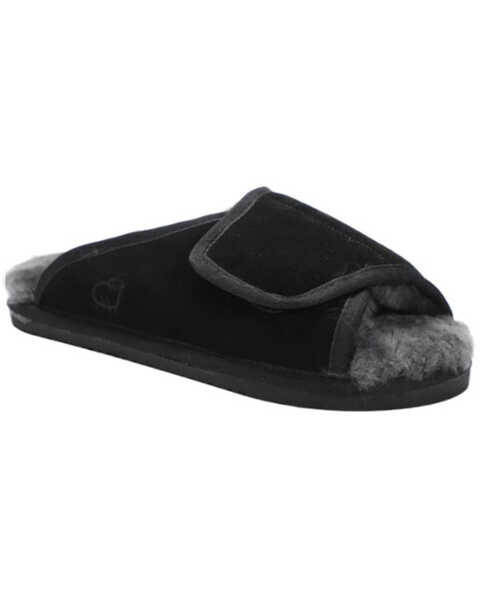 Image #1 - Lamo Footwear Men's Apma Slide Wrap Slippers, Black, hi-res