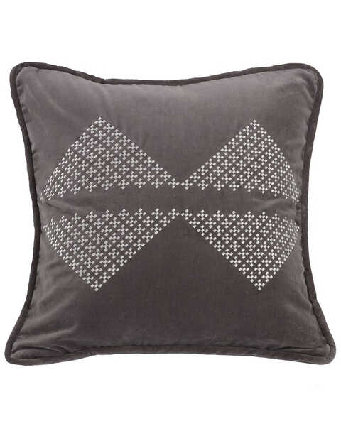 Image #1 - HiEnd Accents Embroidered Diamond Accent Pillow, Multi, hi-res