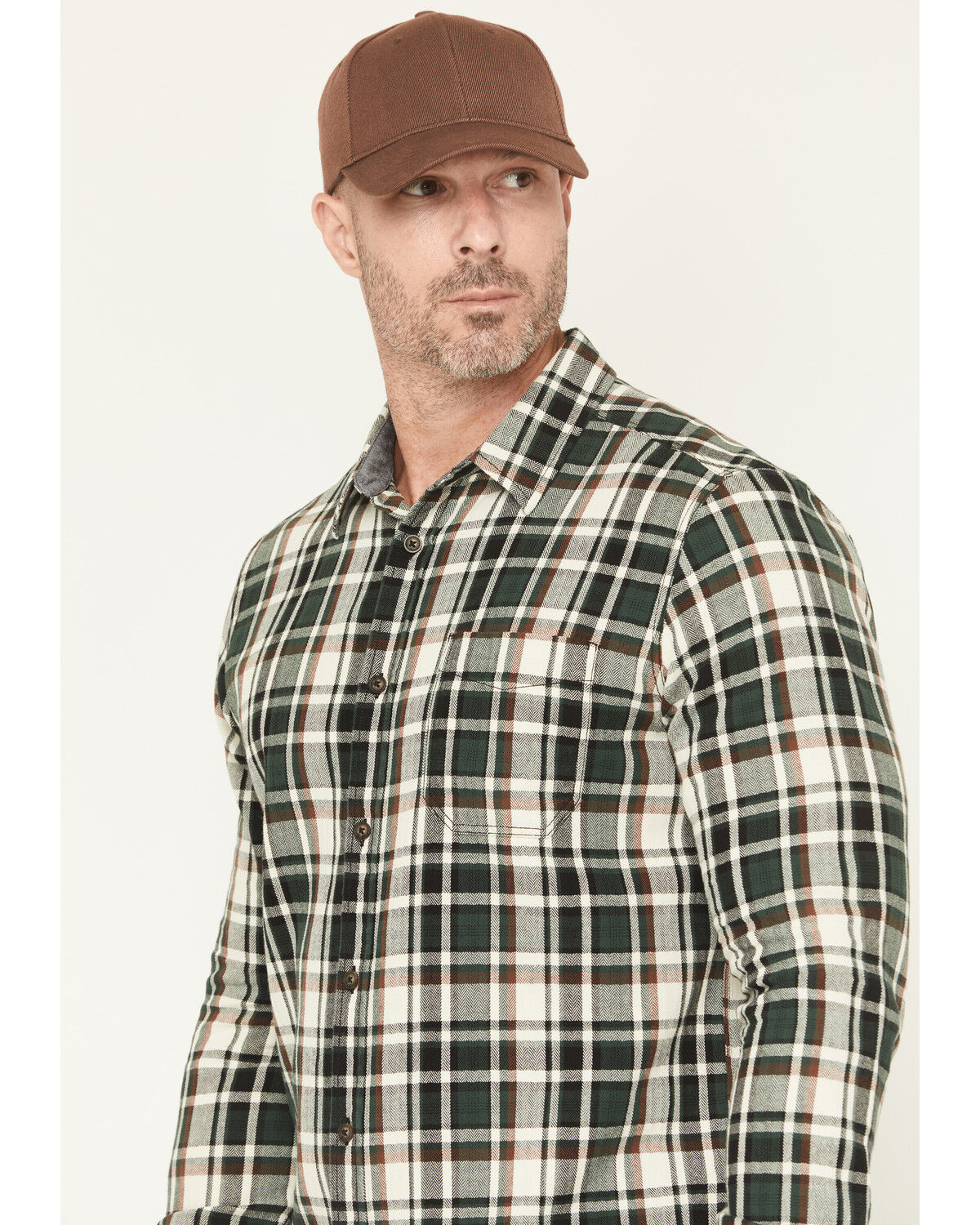 Image #2 - Brothers and Sons Men's Sawmill Plaid Print Long Sleeve Button-Down Flannel Shirt, Green, hi-res