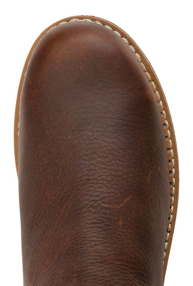 Georgia Boot Romeo Waterproof Slip-On Work Shoes - Steel Toe, Brown, hi-res