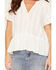 Image #3 - Lovestitch Women's Short Sleeve Peplum Top, White, hi-res