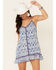 Rock & Roll Denim Women's Ikat Slip Dress, Blue, hi-res