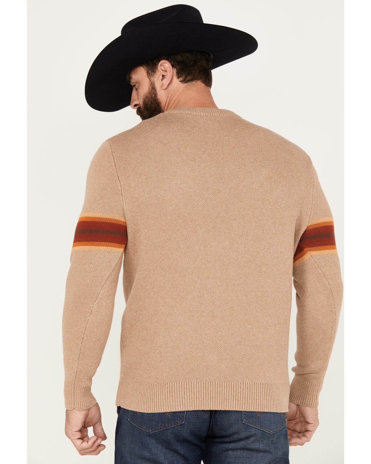 Image #4 - Pendleton Men's Mission Trailers Sweater, Tan, hi-res