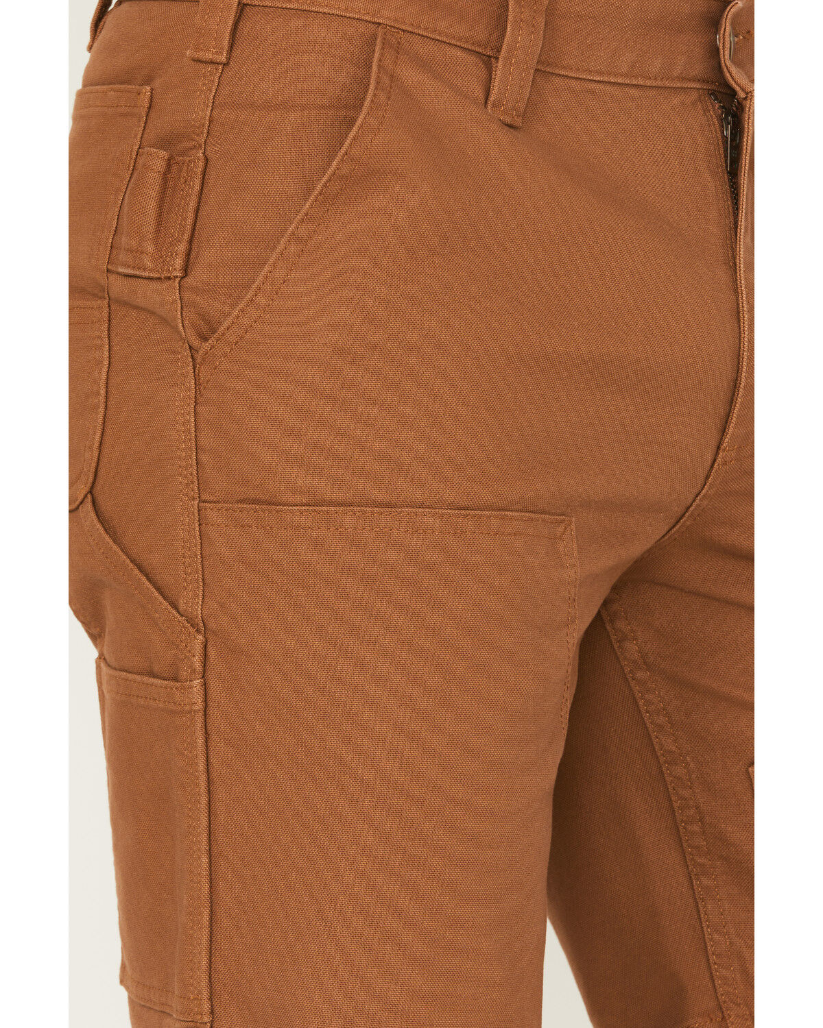 Image #2 - Carhartt Men's Rugged Flex® Relaxed Fit Duck Double-Front Utility Work Shorts, Brown, hi-res