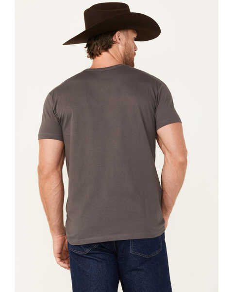 Image #4 - RANK 45® Men's Patriotic Shield Short Sleeve Graphic T-Shirt, Charcoal, hi-res