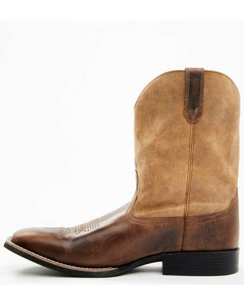 Image #3 - Smoky Mountain Men's Waylon Western Boots - Square Toe, Brown, hi-res