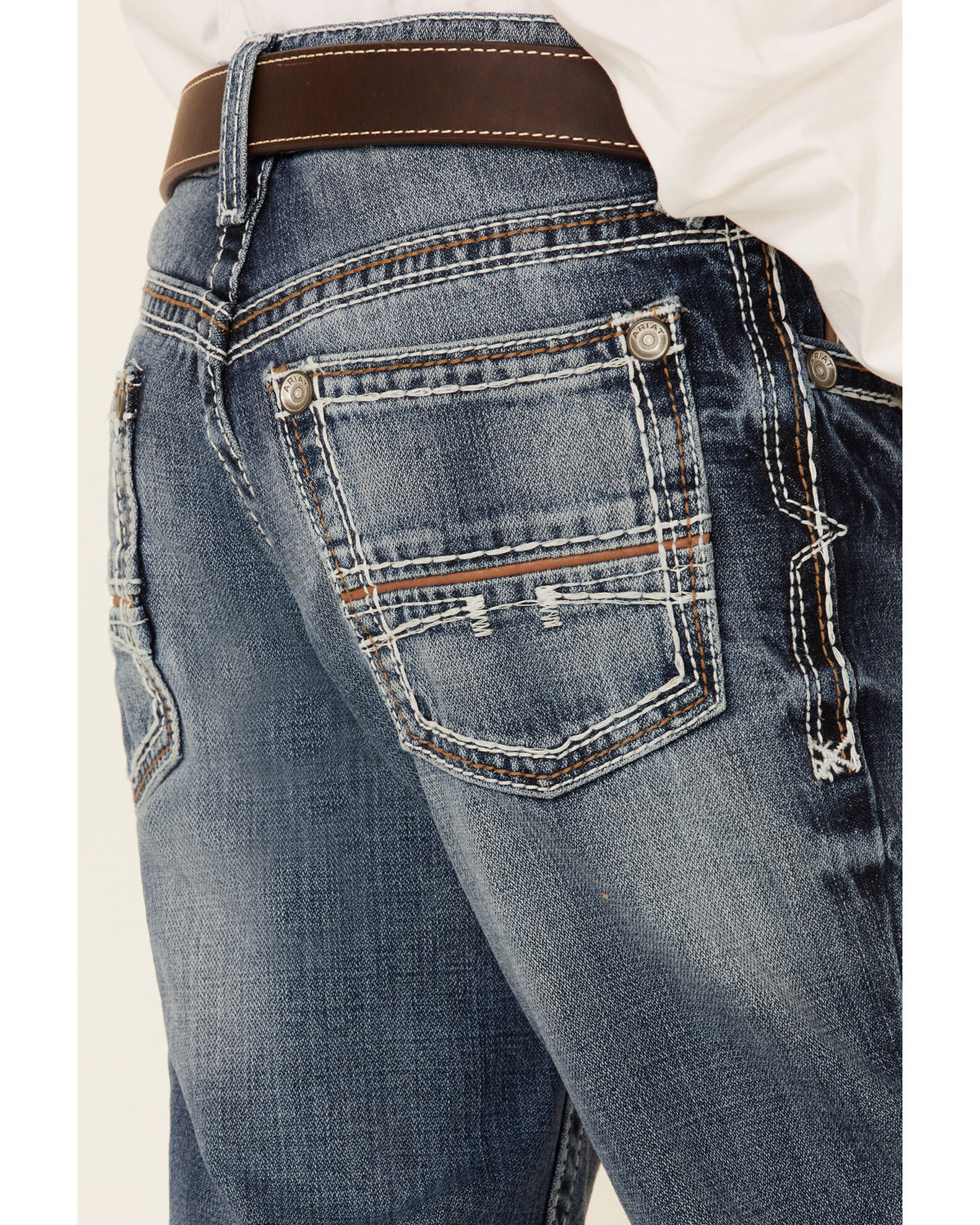 Ariat Boys B4 Coltrane Durango Relaxed Bootcut Jeans Country Outfitter