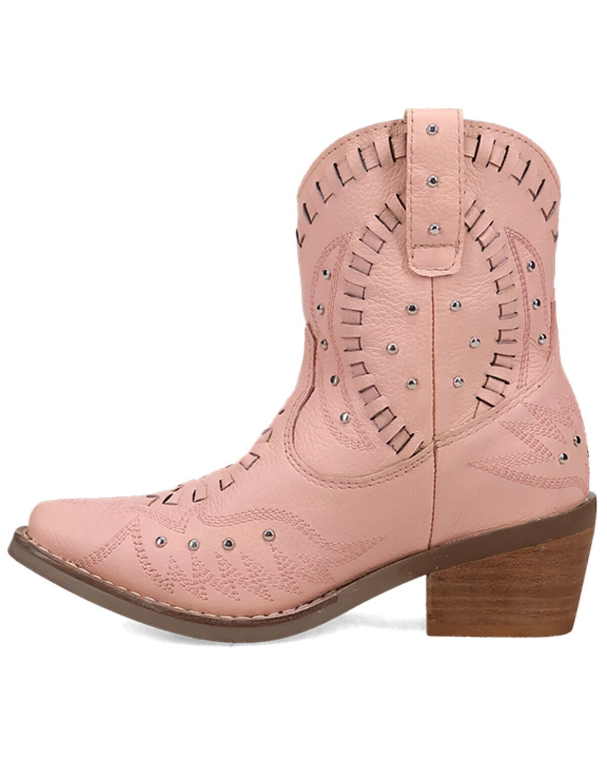 Image #3 - Dingo Girls' Precious Western Booties - Snip Toe, Pink, hi-res