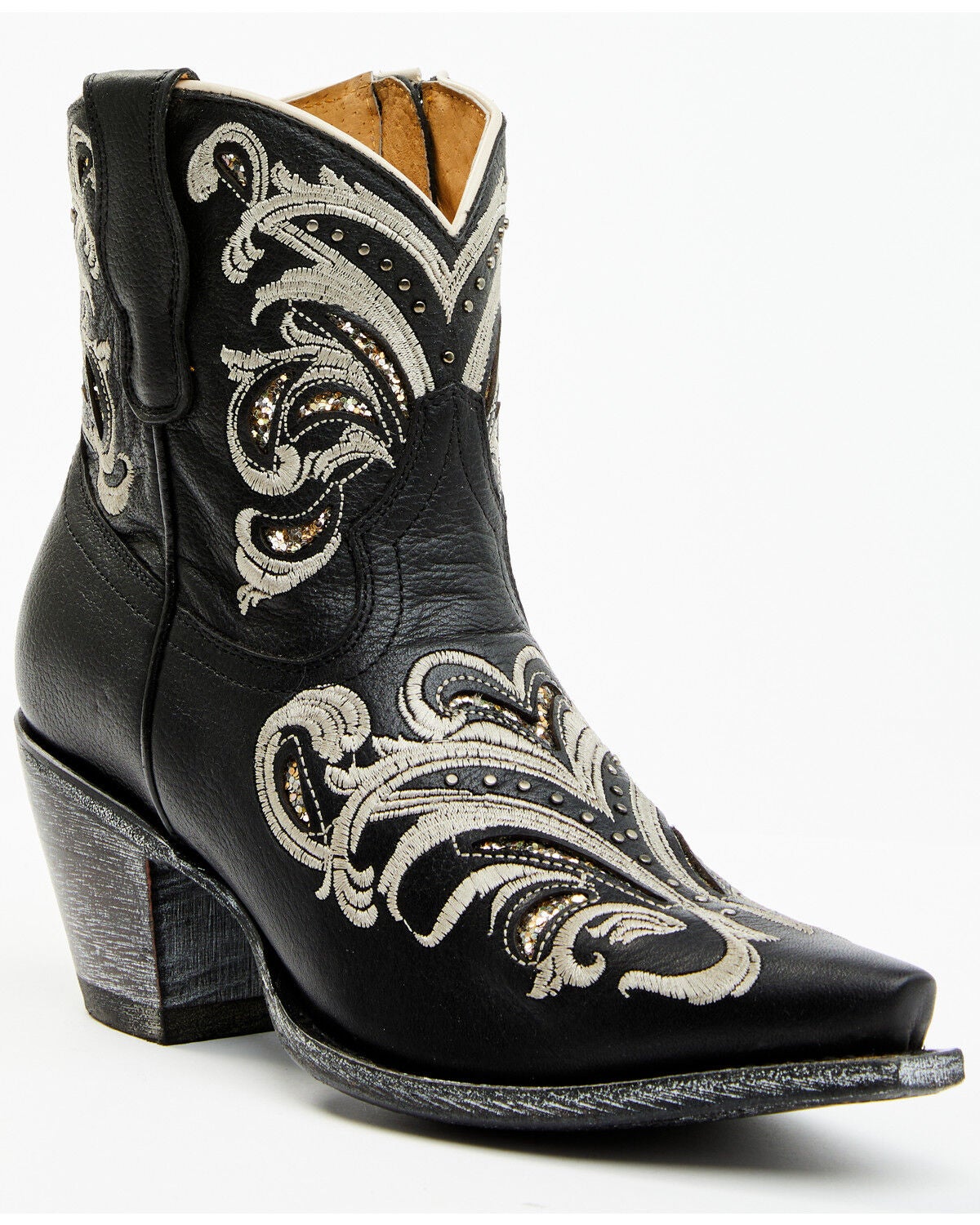 Shyanne Women's Silina Western Booties - Snip Toe, Black, hi-res