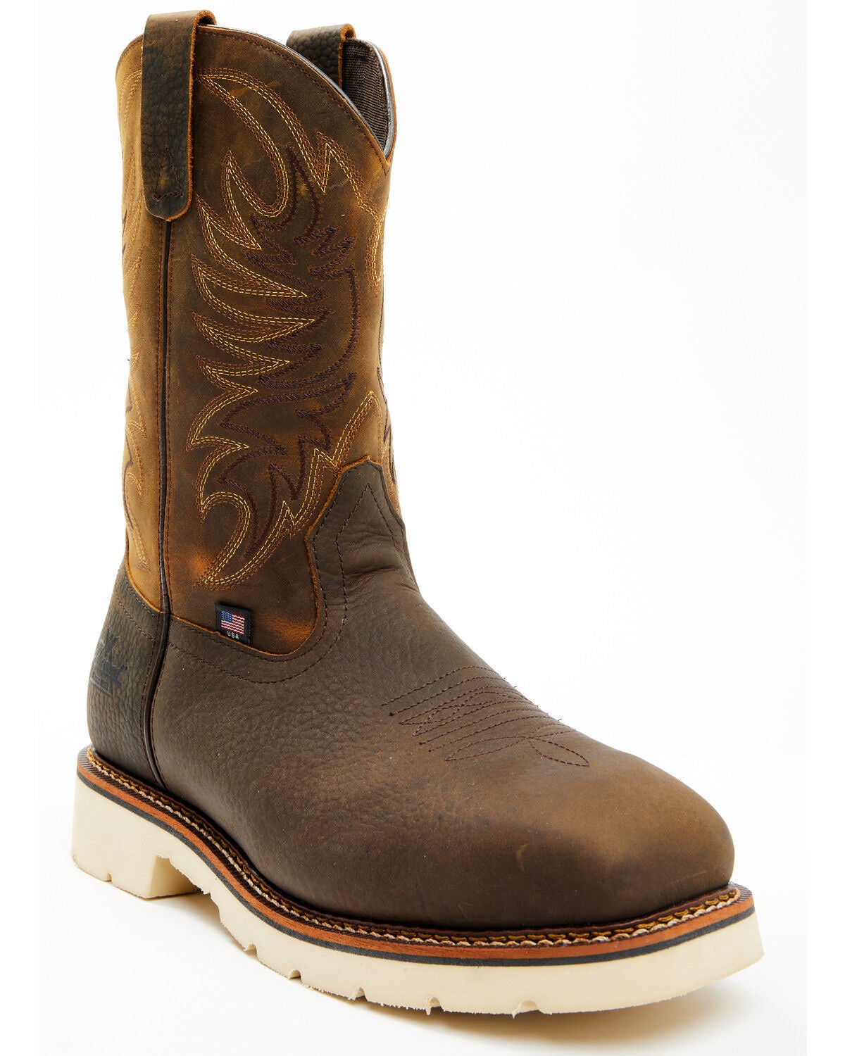 Thorogood Men's 11" USA Wellington Work Boots - Steel Toe, Brown, hi-res