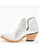 Image #3 - Ariat Women's Dixon Western Booties - Snip Toe, Silver, hi-res
