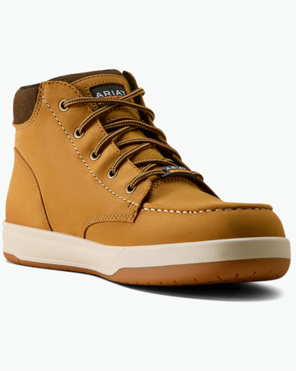Ariat Men's Outmatch Mid Moc Work Shoes - Composite Toe, Brown, hi-res