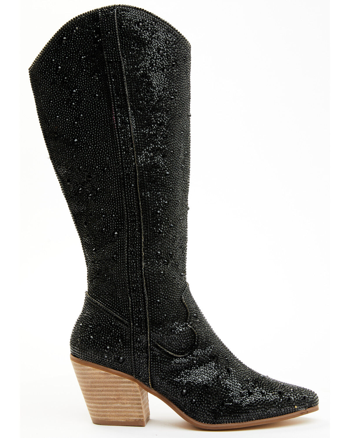 Image #2 - Matisse Women's Boot Barn Exclusive Nashville Embellished Tall Western Boots - Snip Toe, Black, hi-res